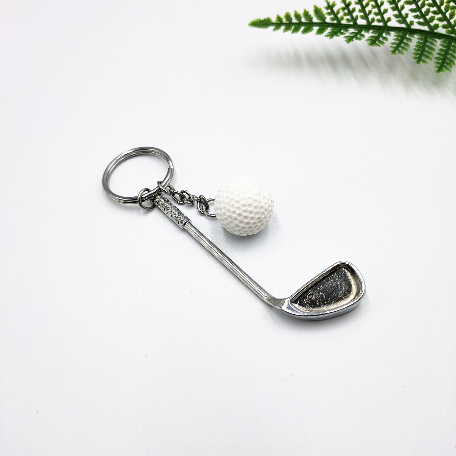 2 in 1 Golf Metal Keychain 9
