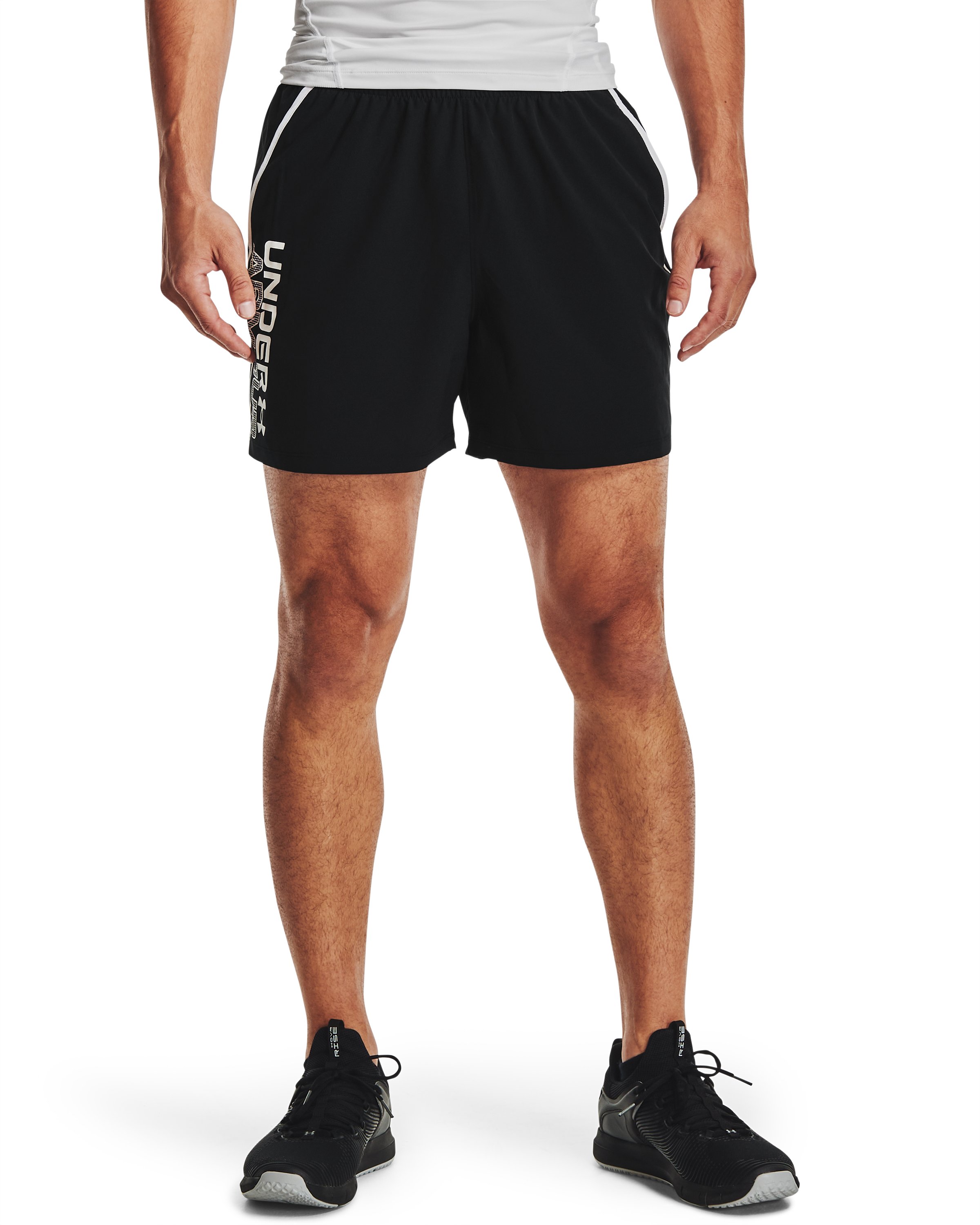 Men's UA Qualifier 5 Wordmark Shorts 4