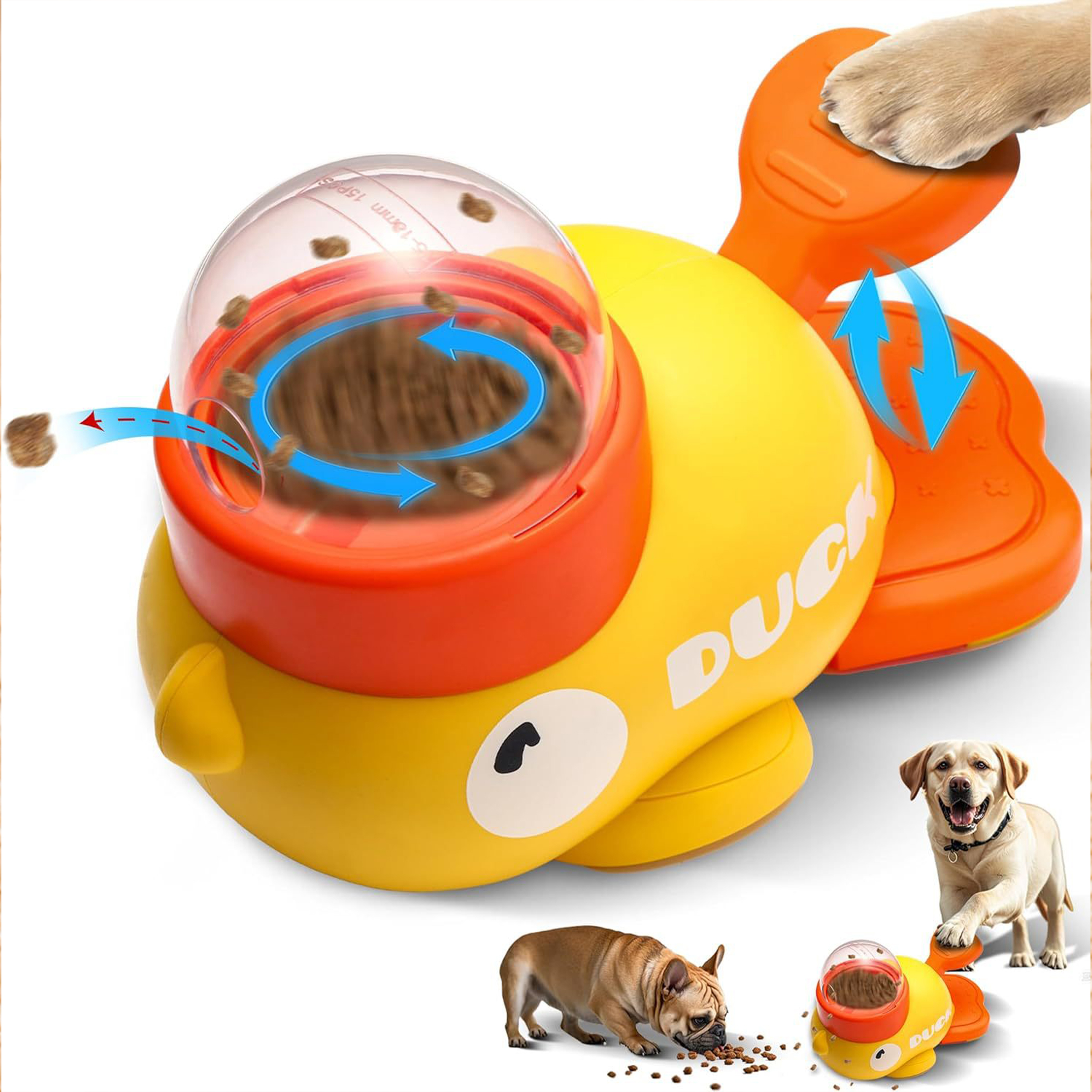 Abs Press And Rotate The Pet Food Dispenser 5