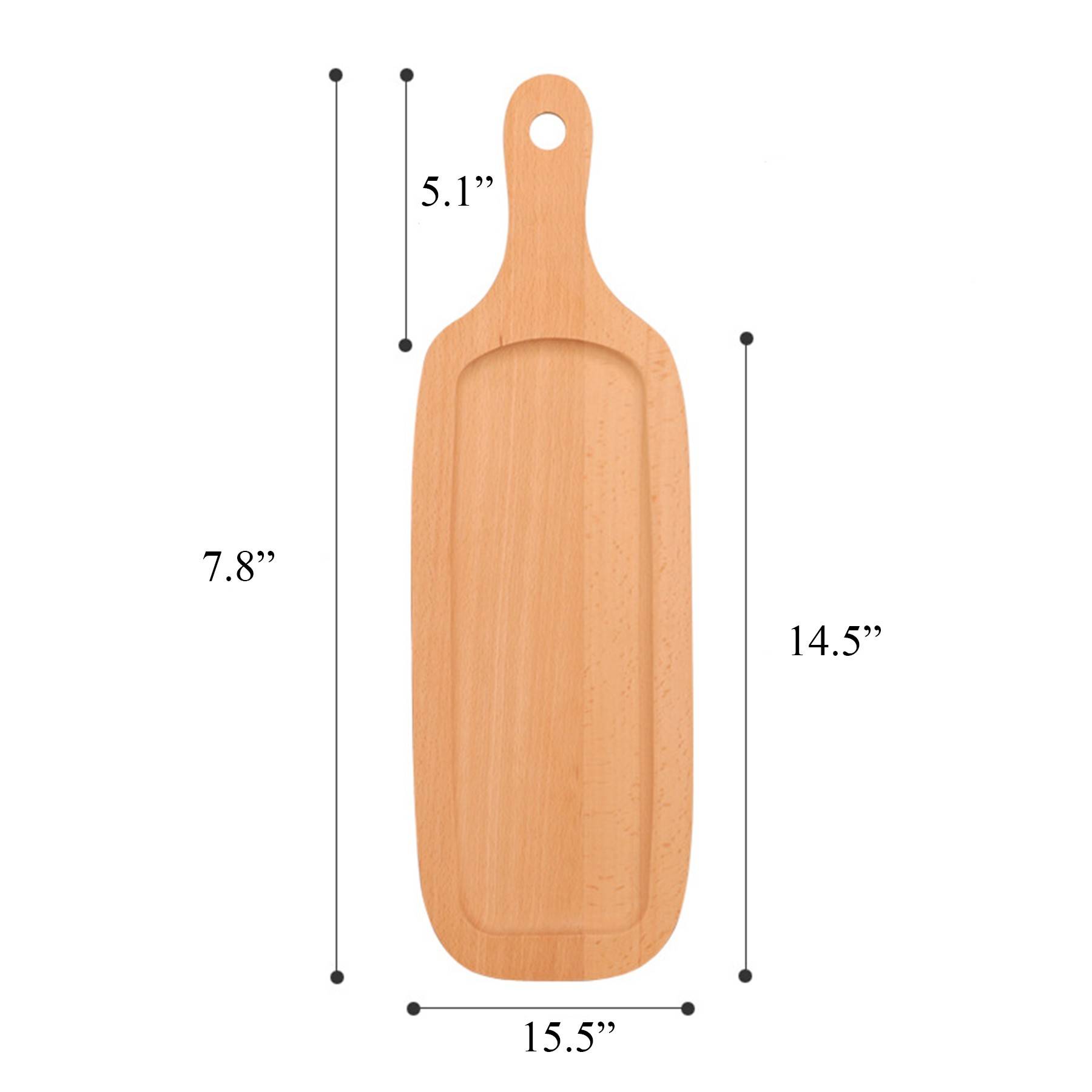 Wood Cutting Board with Handle 2