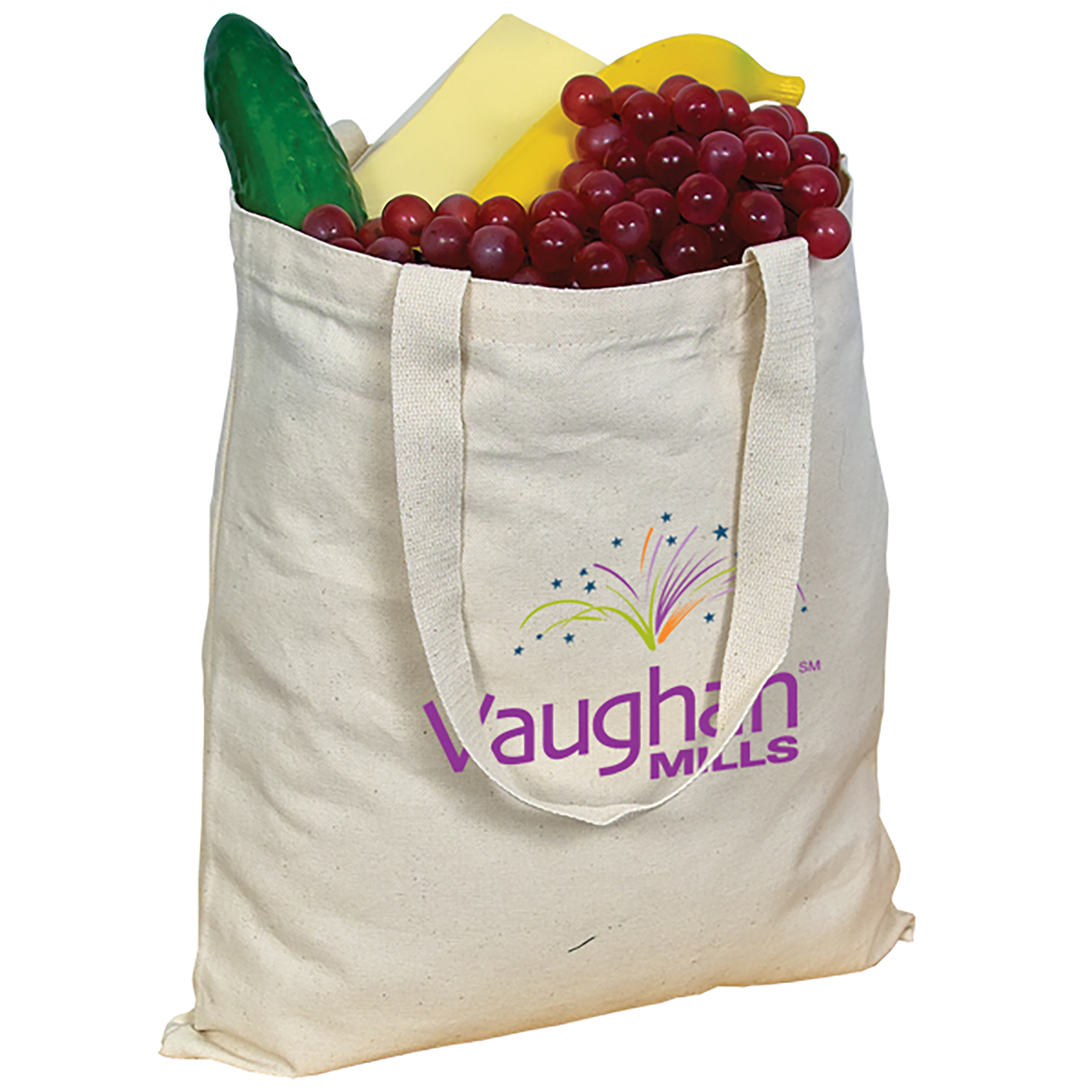 10 oz Cotton Canvas Tote Bag: 14" W x 16" H 1