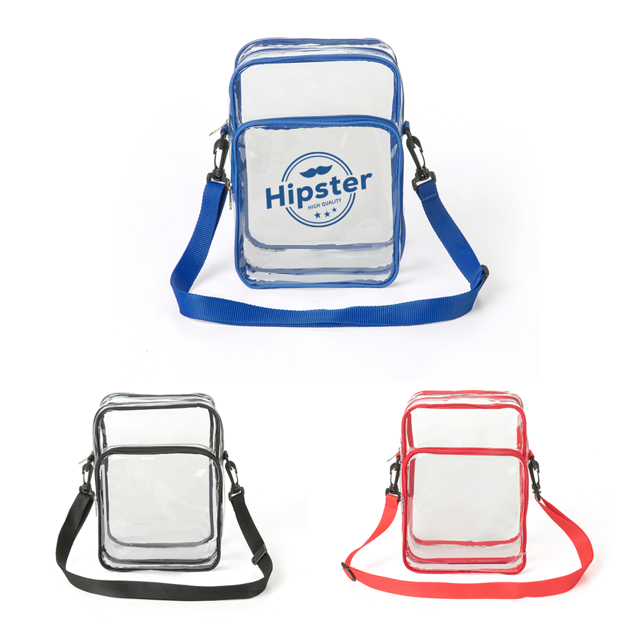 ClearPass Clear Crossbody Bag 7.5" x 3" 9