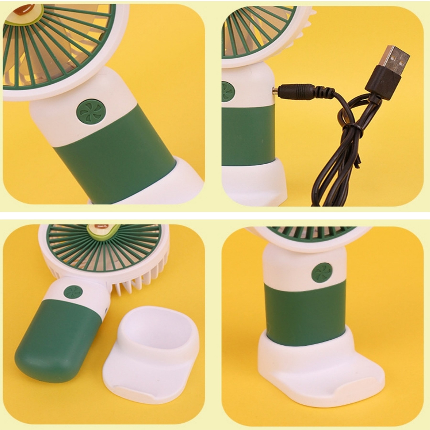 Mini USB Desktop Handheld Fan 2