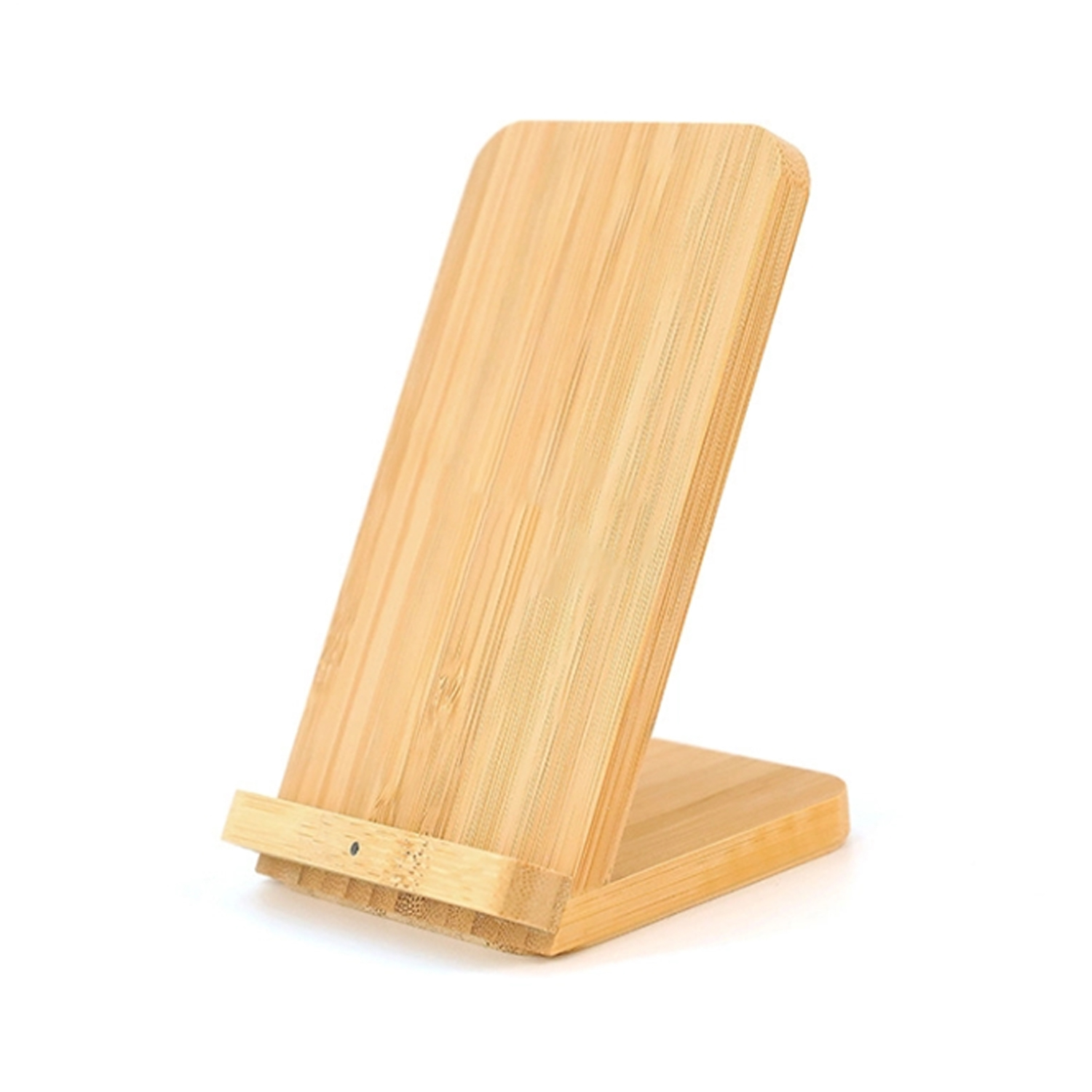 Bamboo Wireless Charger Phone Stand 2