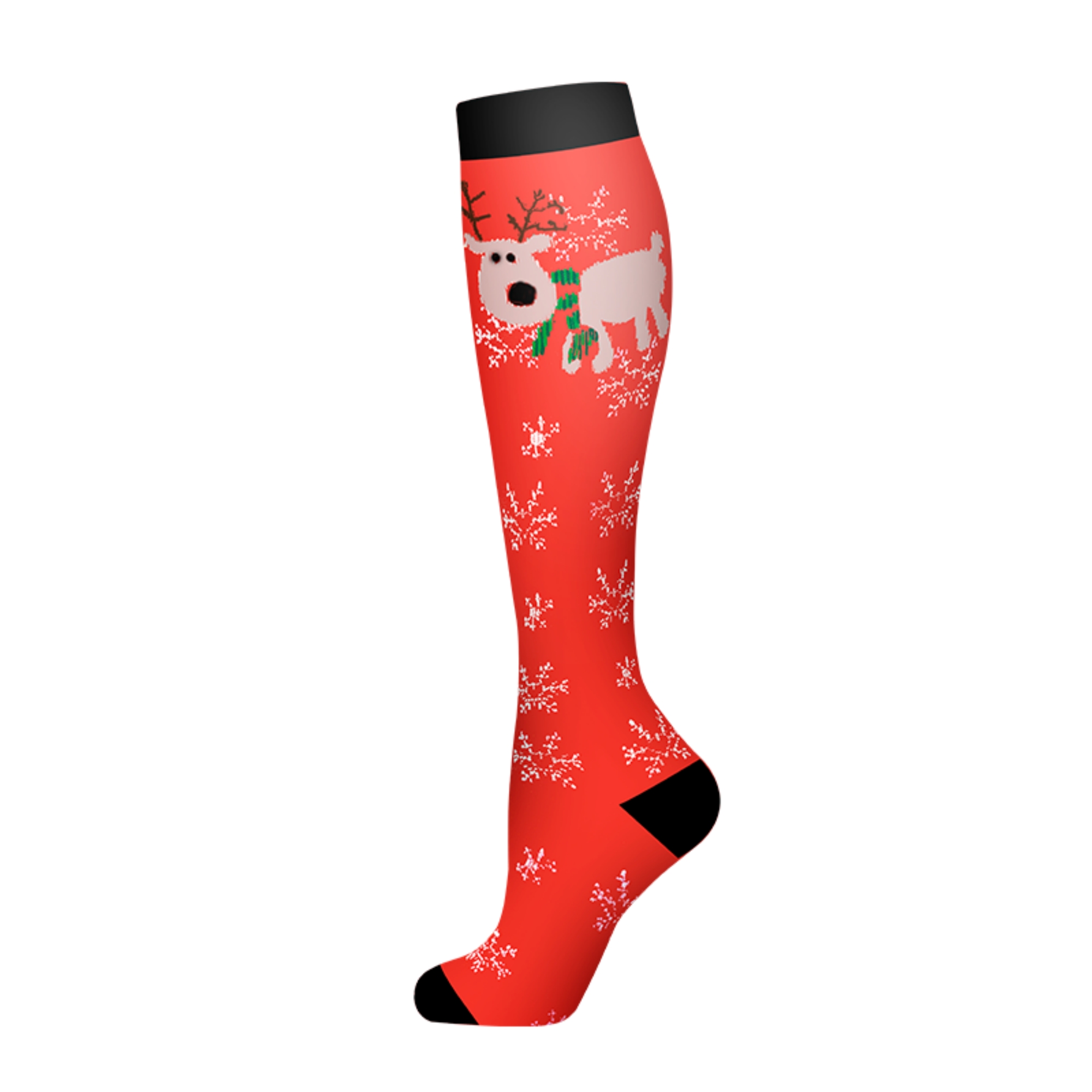 Christmas Knit Compression Socks Over The Knee High 4