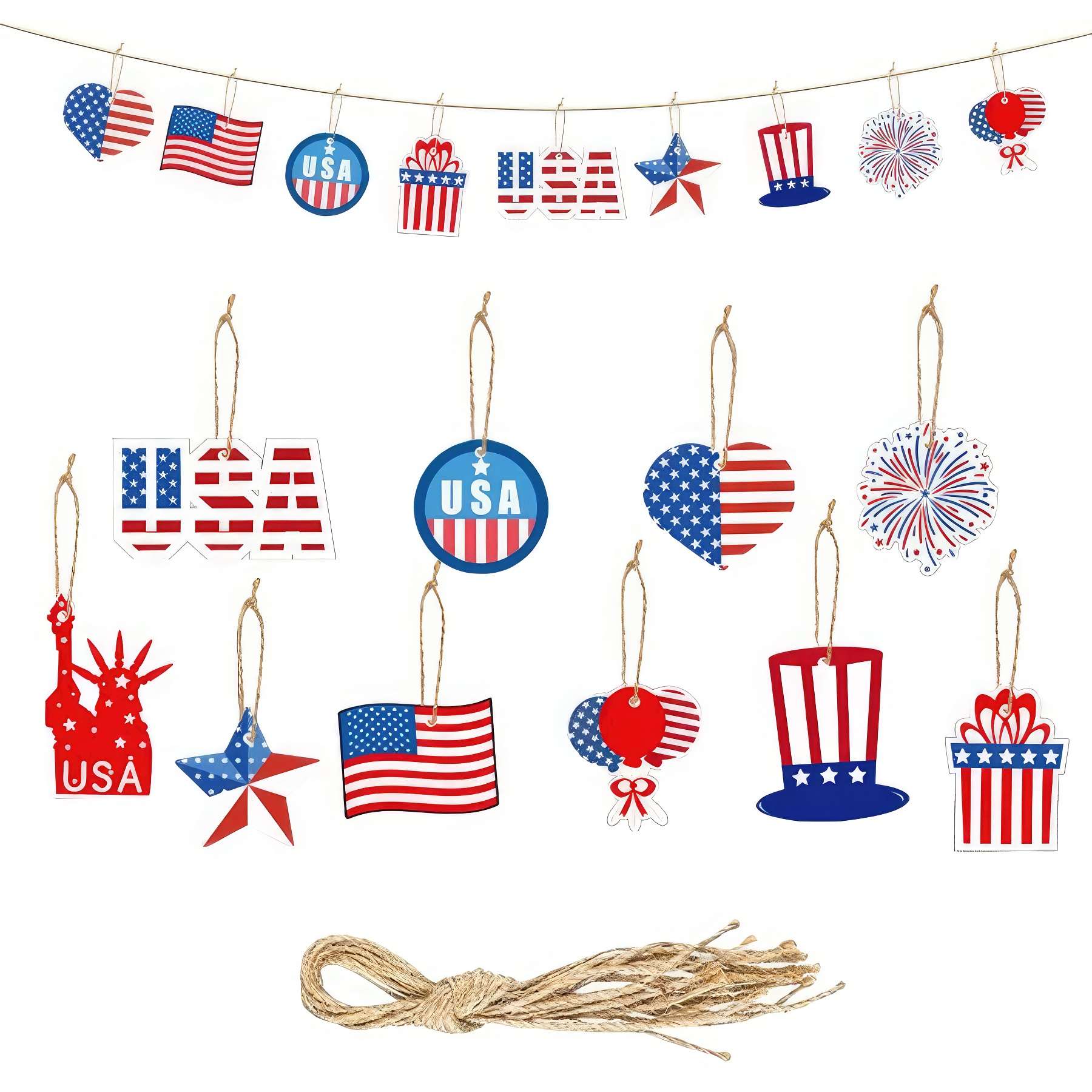 10PCS 4th of July Decorations Set for Independence Day 1