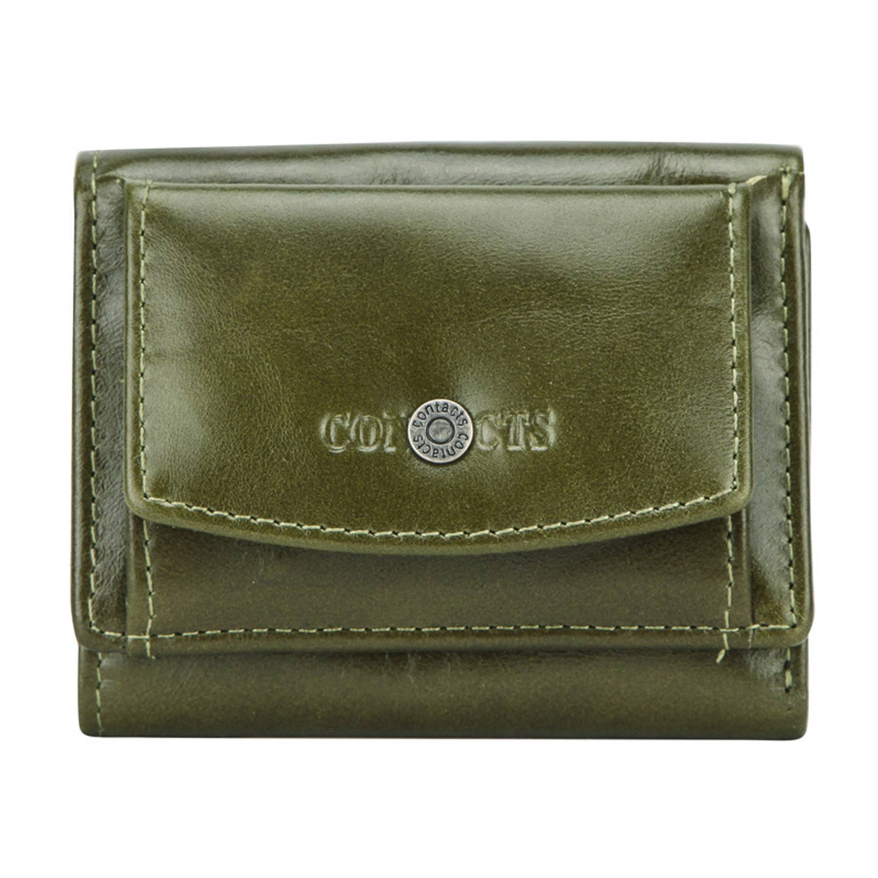 Genuine Leather RFID 3 fold Waterproof Street trend Wallet 4