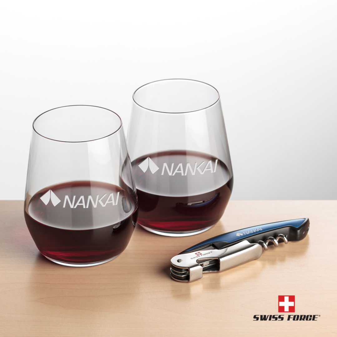 Swiss Force® Opener & Germain Stemless Wine 5
