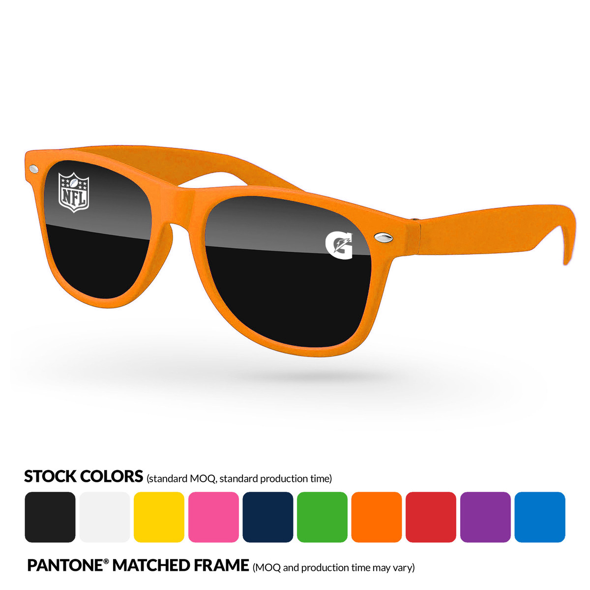 Retro Sunglasses w/ both lens imprint (1-color) 9