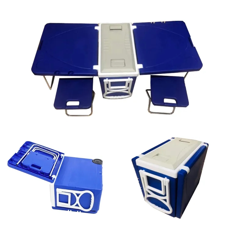 Portable Car Camping Ice Box Cooler Picnic Table 2