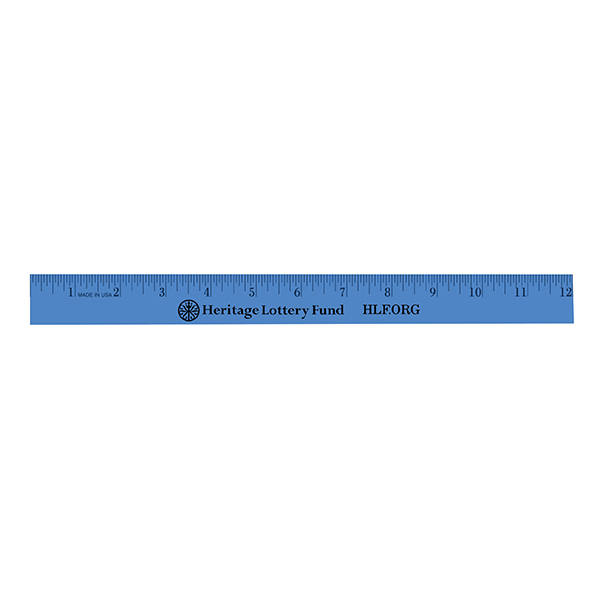 12" Enamel Wood Ruler - English Scale 2