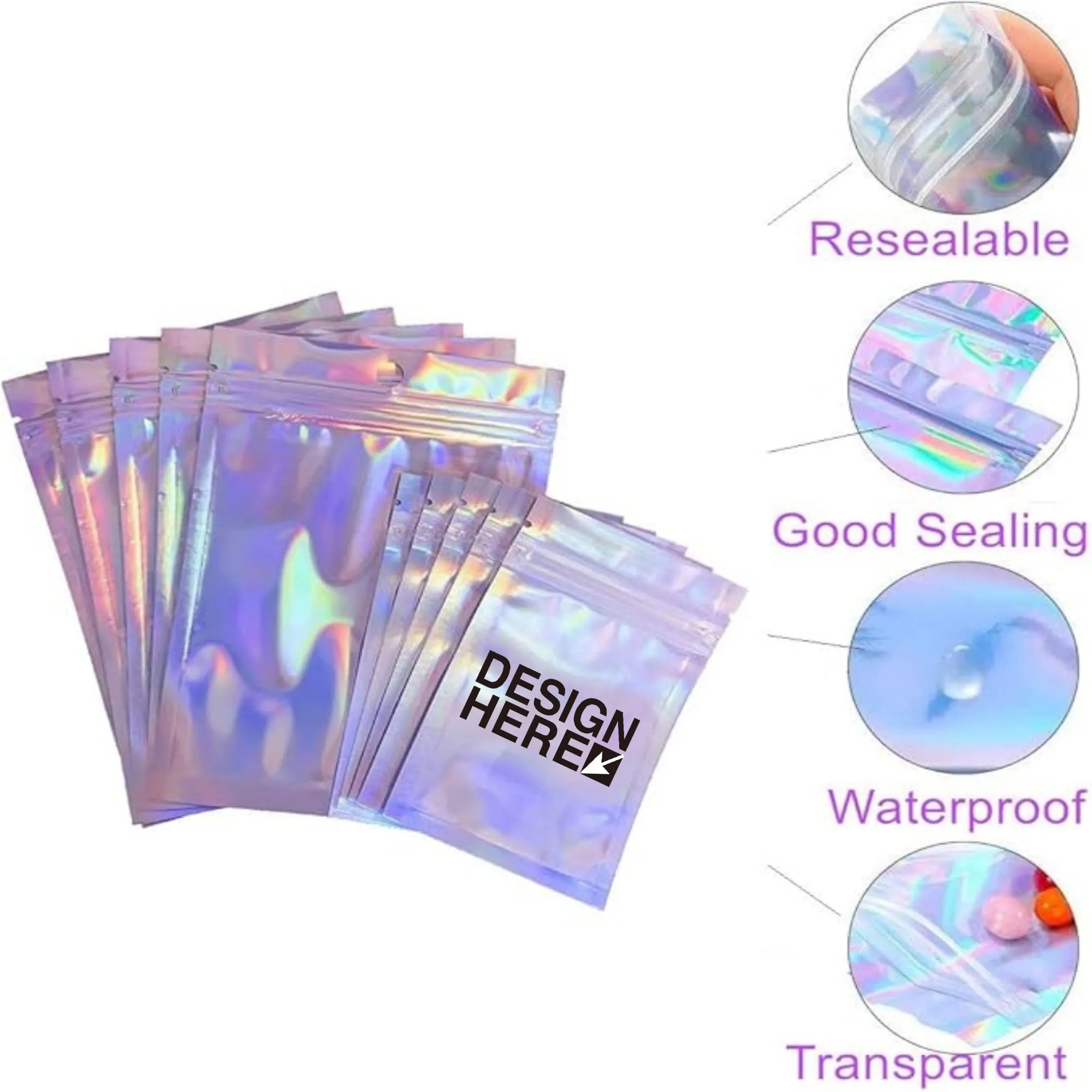 Reusable Poly Mailers Foil Glitter Bag 2