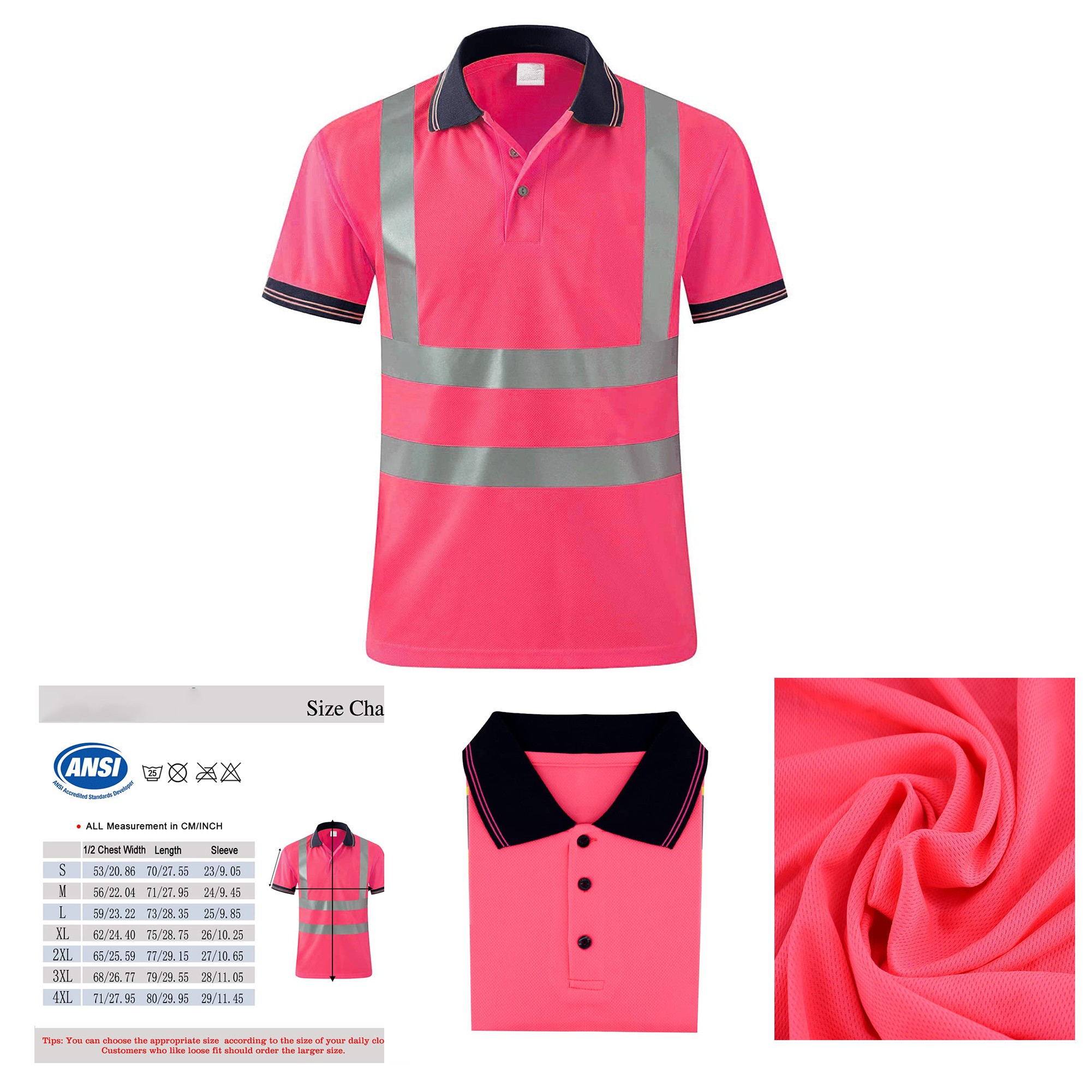 Safety Reflective Polo Shirt 3