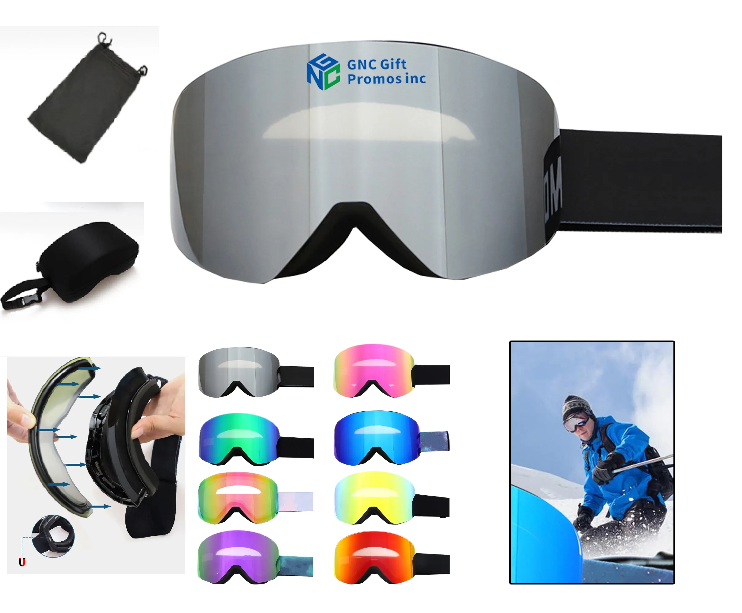 Magnetic Ski Goggles for Men And Women 3