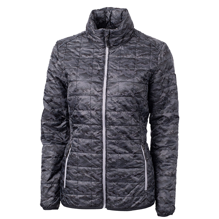 Cutter & Buck Ladies Rainier Eco Full Zip Hybrid Jacket 1