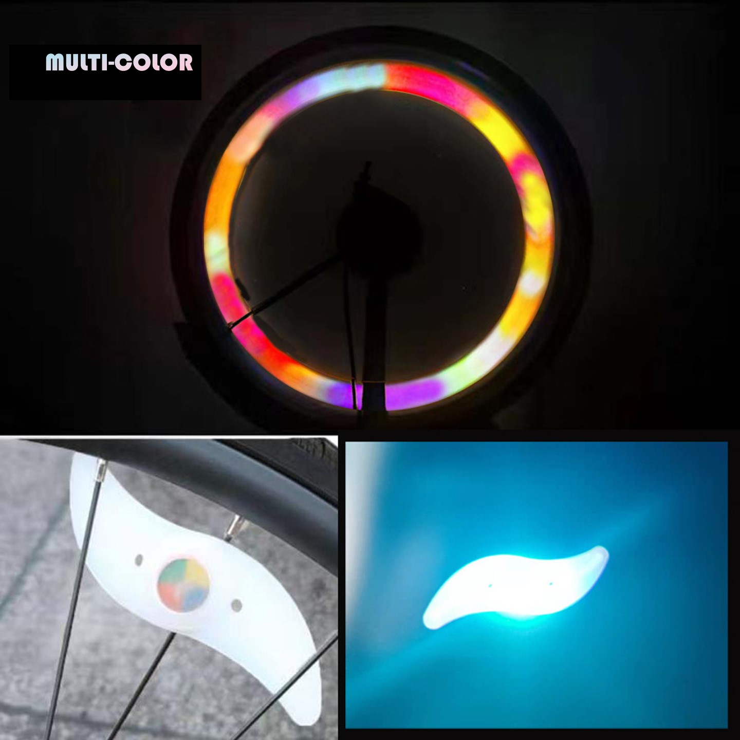 3 Lighting Modes Bicycle Wheel Light 4