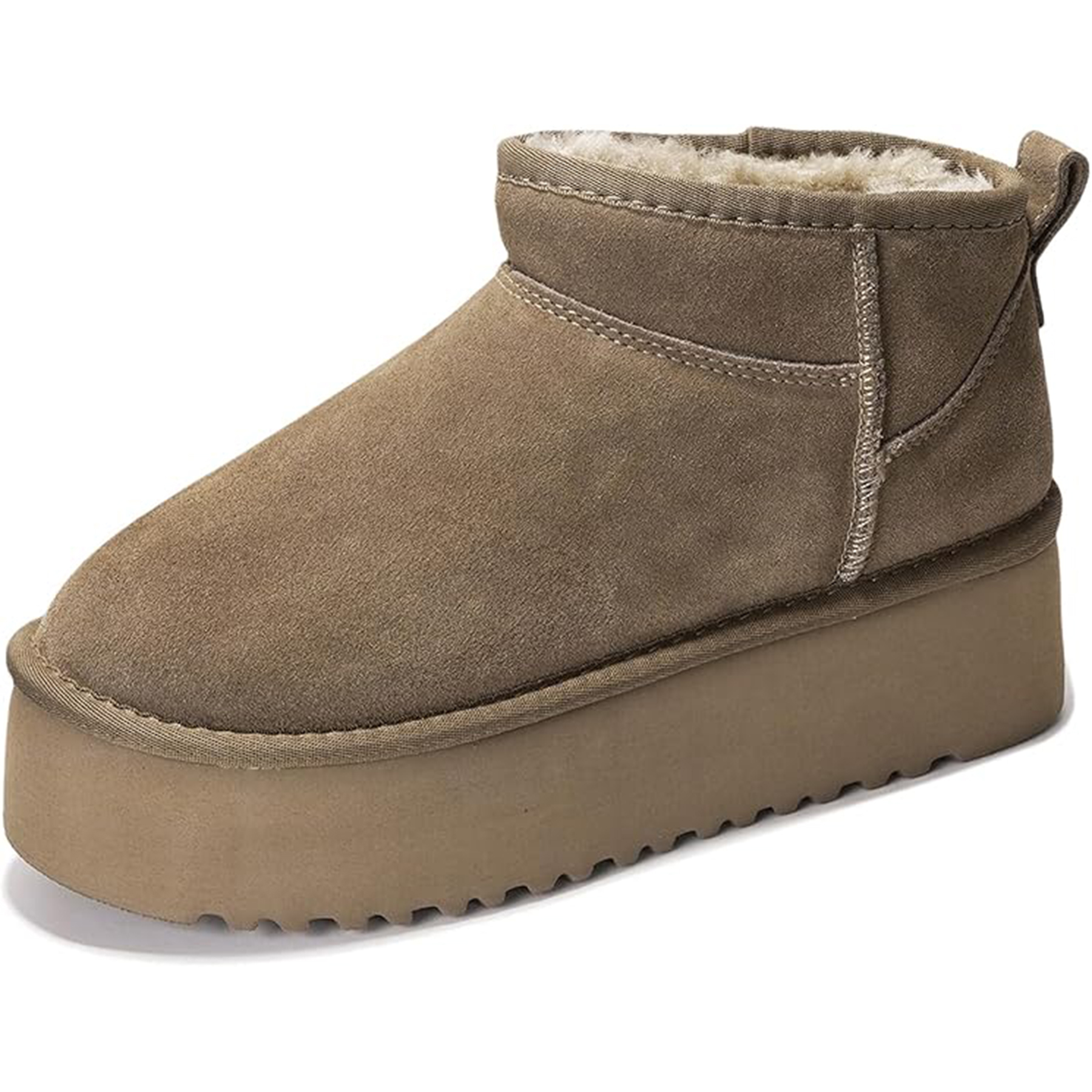 Wool Platform Snow Boots 9