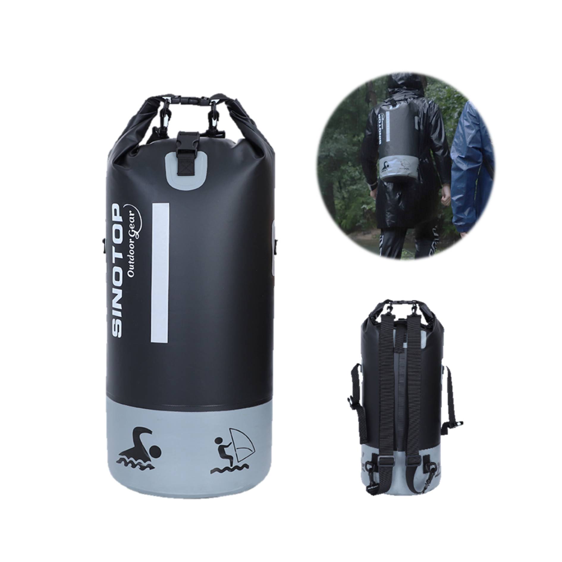 Waterproof Bucket Bag Drifting 30L Backpack 2
