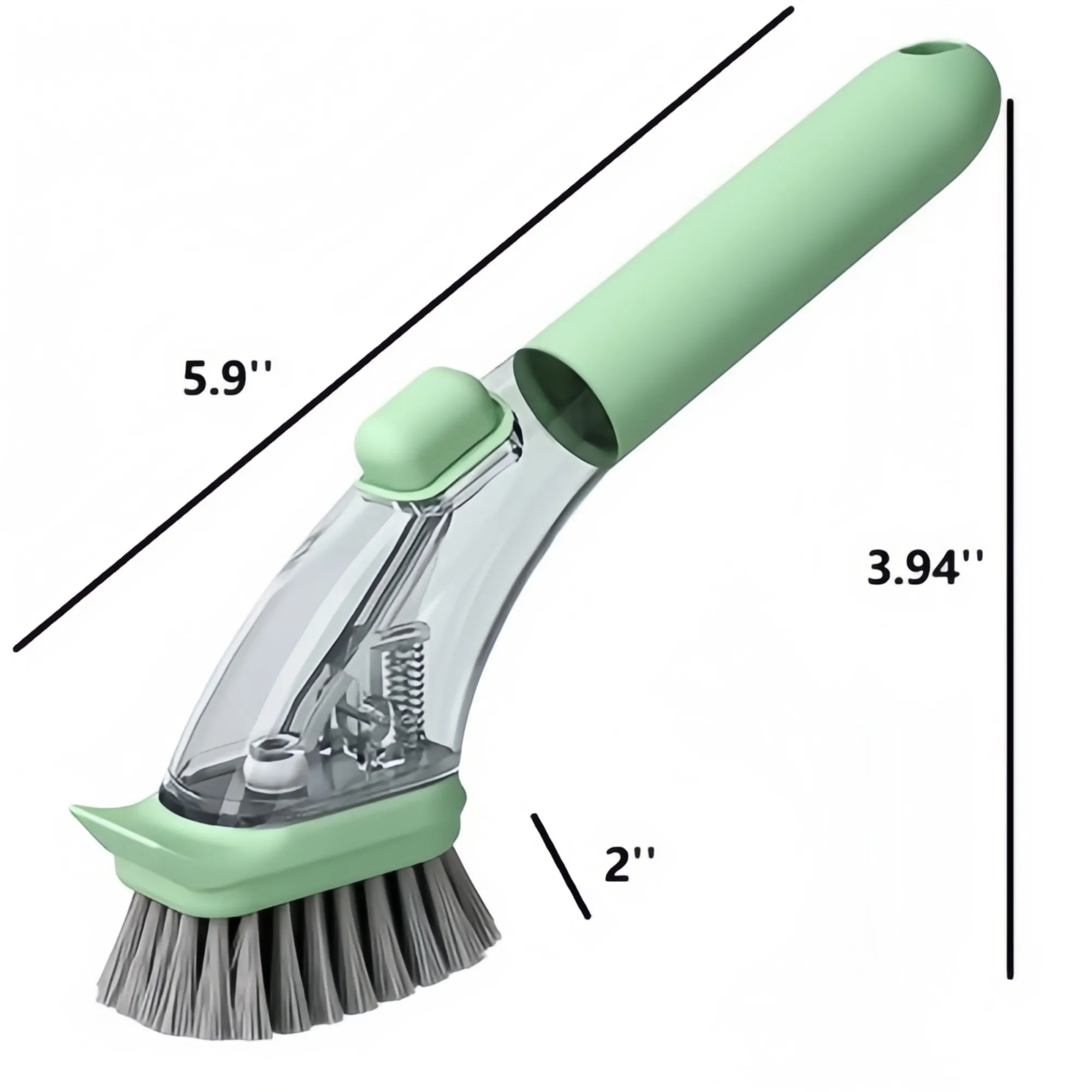 Press-To-Add Liquid Cleaning Brush 7