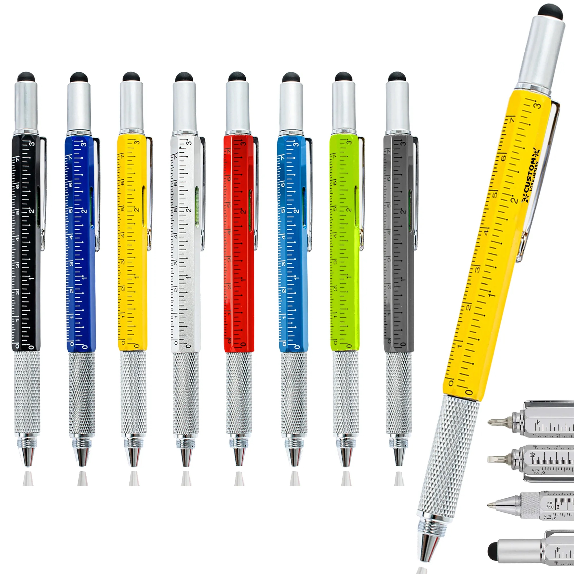 6 In 1 Touch Screen Stylus Screwdriver Ruler Pen 3