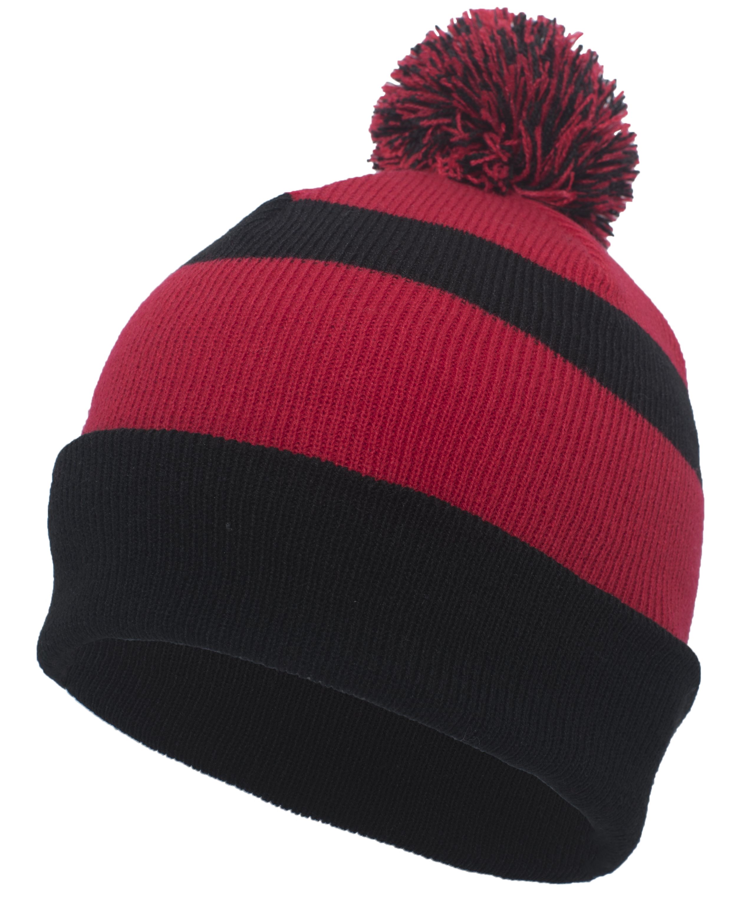 Knit Fold Over Pom-Pom Beanie 10