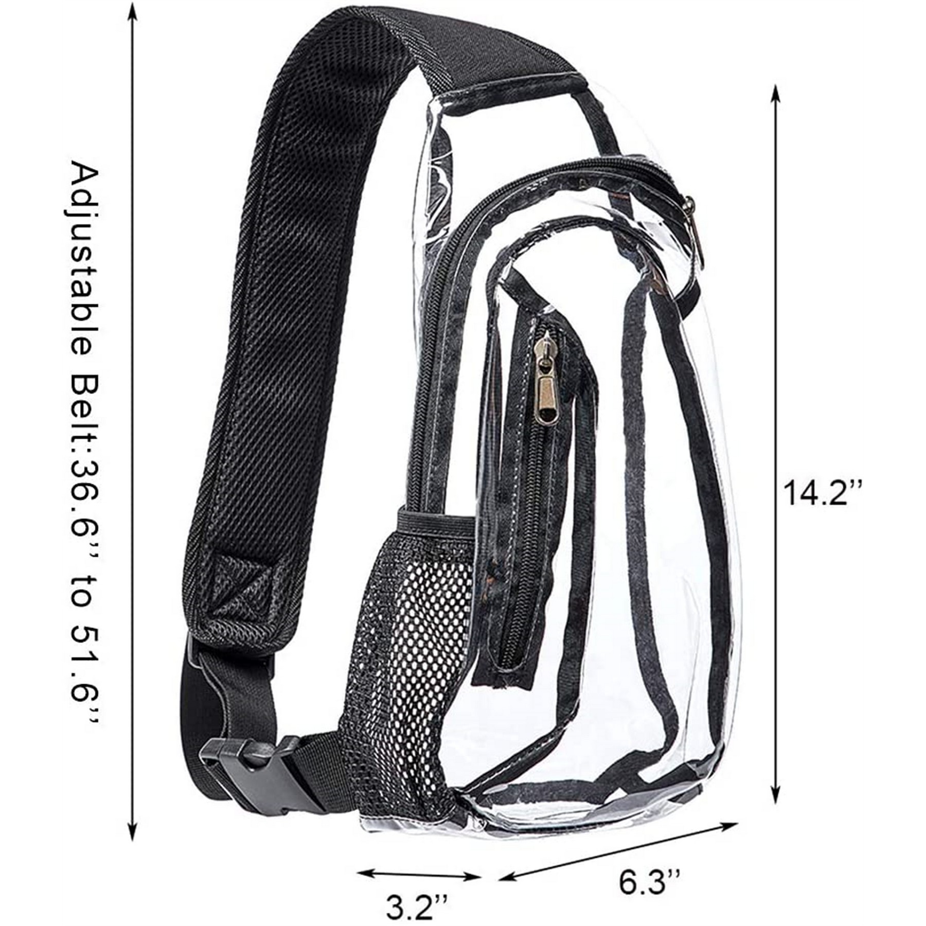 Stadium Approved Clear Sling Bag 4