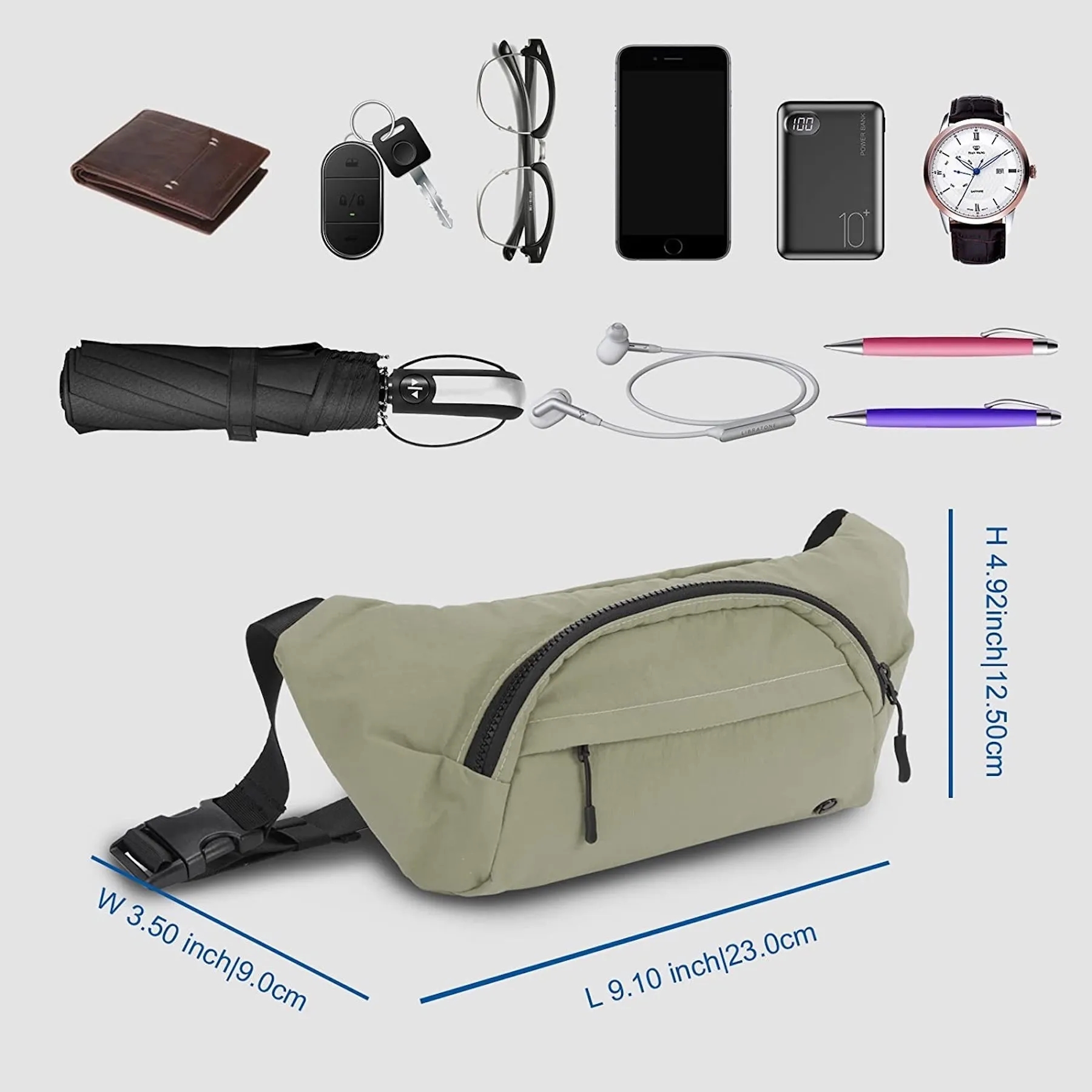 9.1 x 3.5 x 4.9 inch Fanny Pack 4