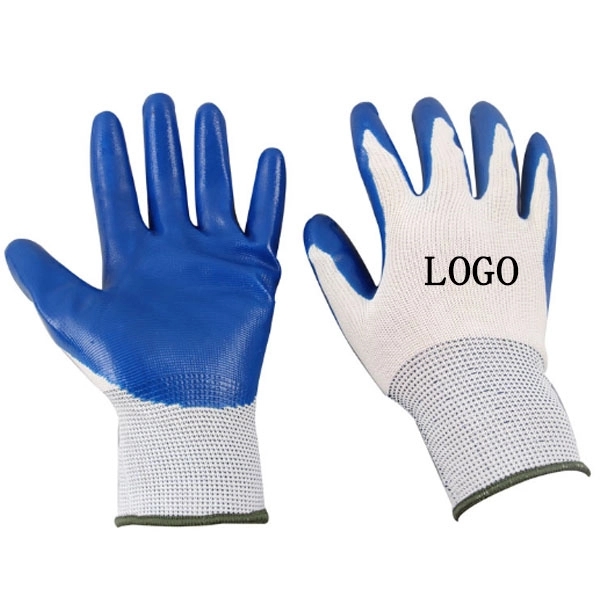 Needle Nylon Nitrile Gloves 2