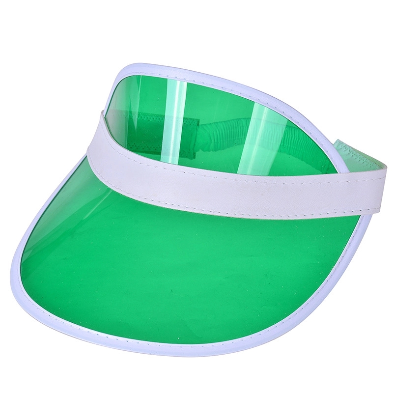 PVC Clear Colored Sun Visor Hat 2