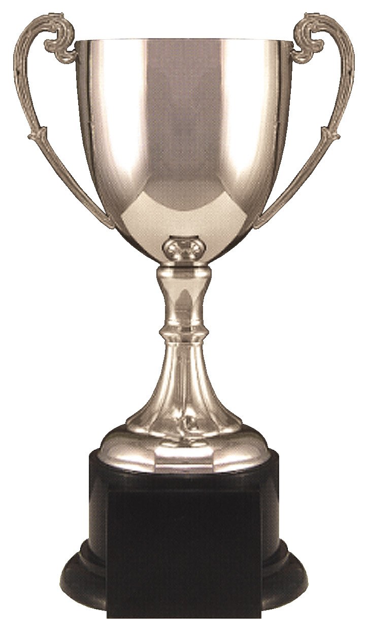 Nickel Plated Tuscany Series Metal Cup On Synthetic Base 1
