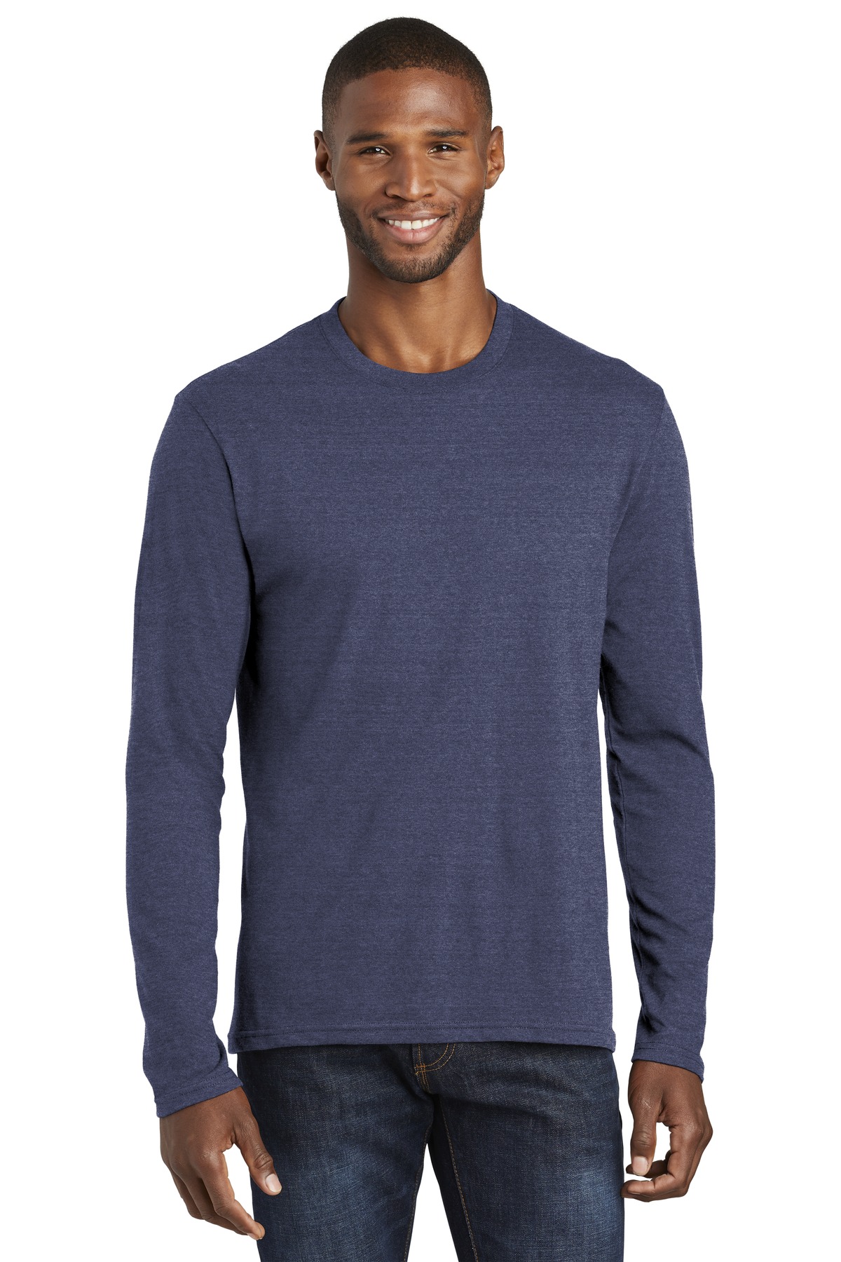 Port & Co Long Sleeve Fan Favorite Blend Tee. PC455LS 14