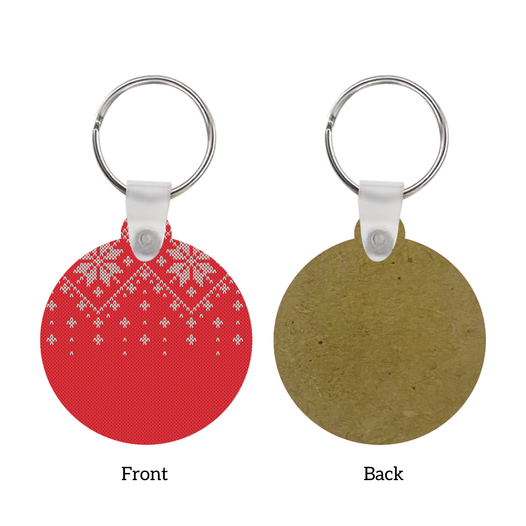Free Shipping Full Color Christmas Design Key Chain - Round 37