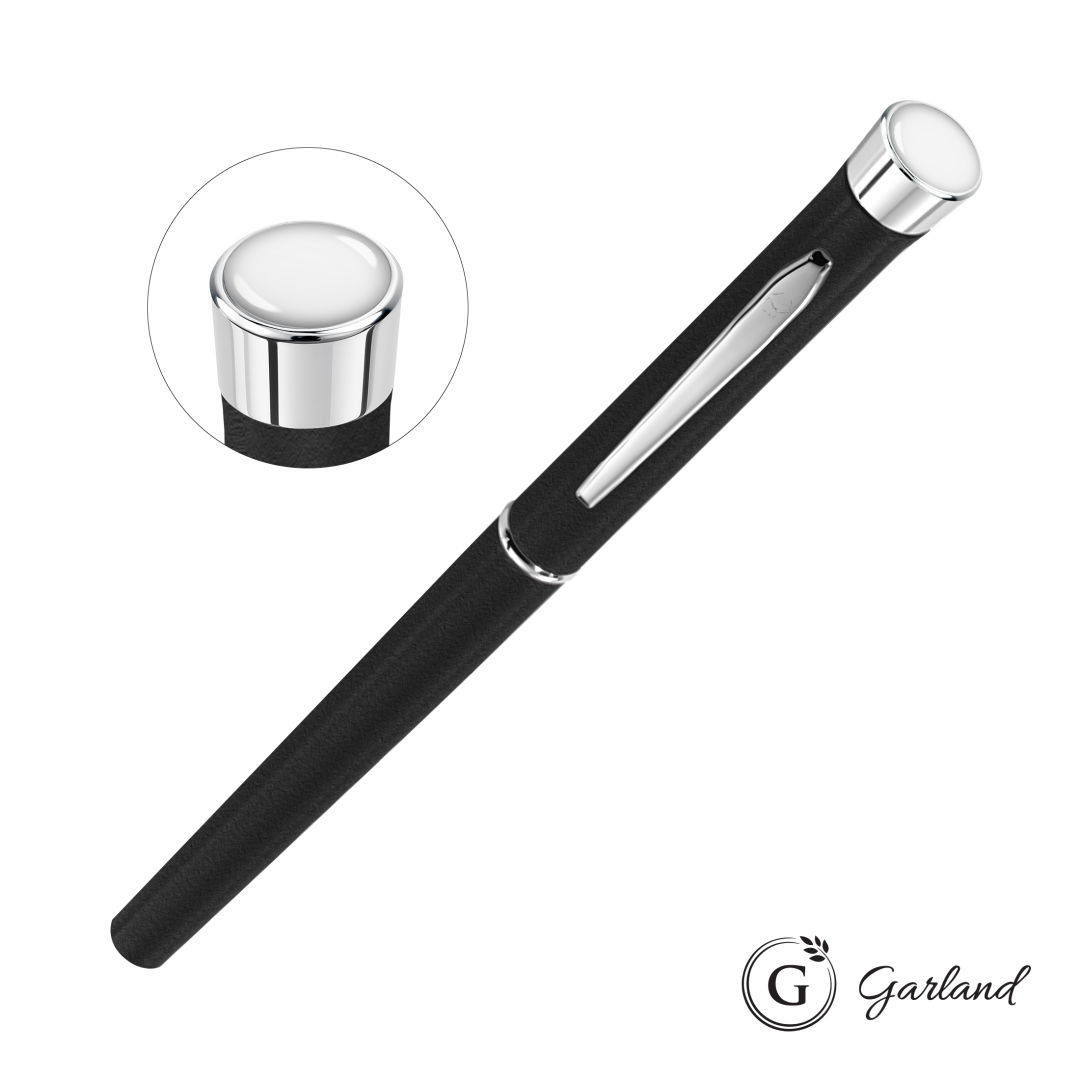 Garland® Tactical Custom Textured Rollerball Pen - Chrome 2