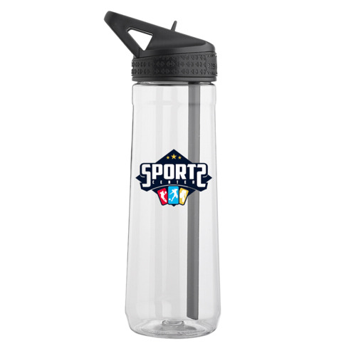 Gym Plastic Water Bottle - Sip Straw, 30 oz.