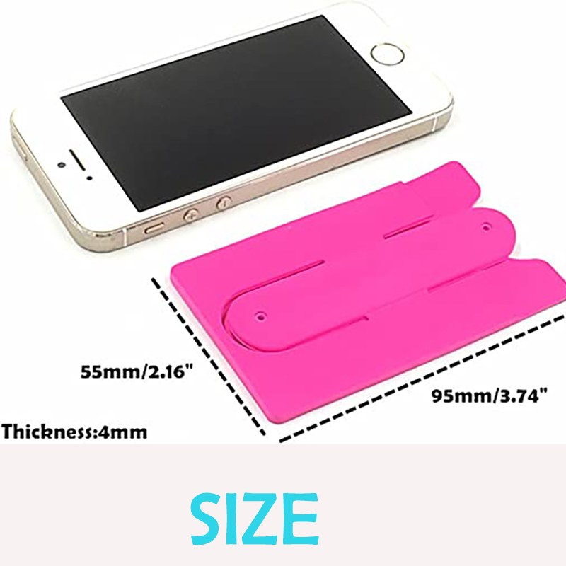 Silicone Card Holder w/Cell Phone Stand 16