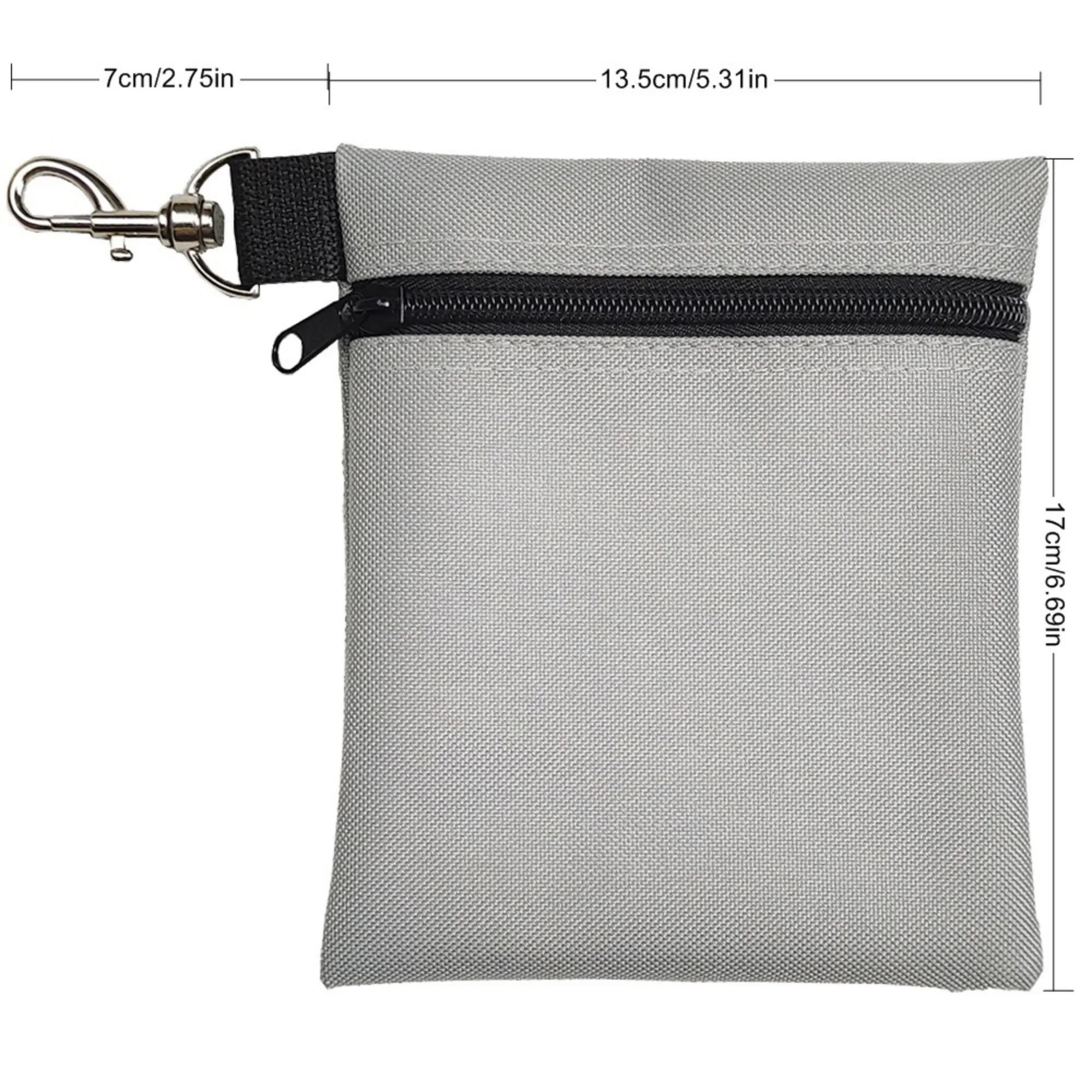 Golf Tee Bag Holder With Metal Lobster Claw Clip 11