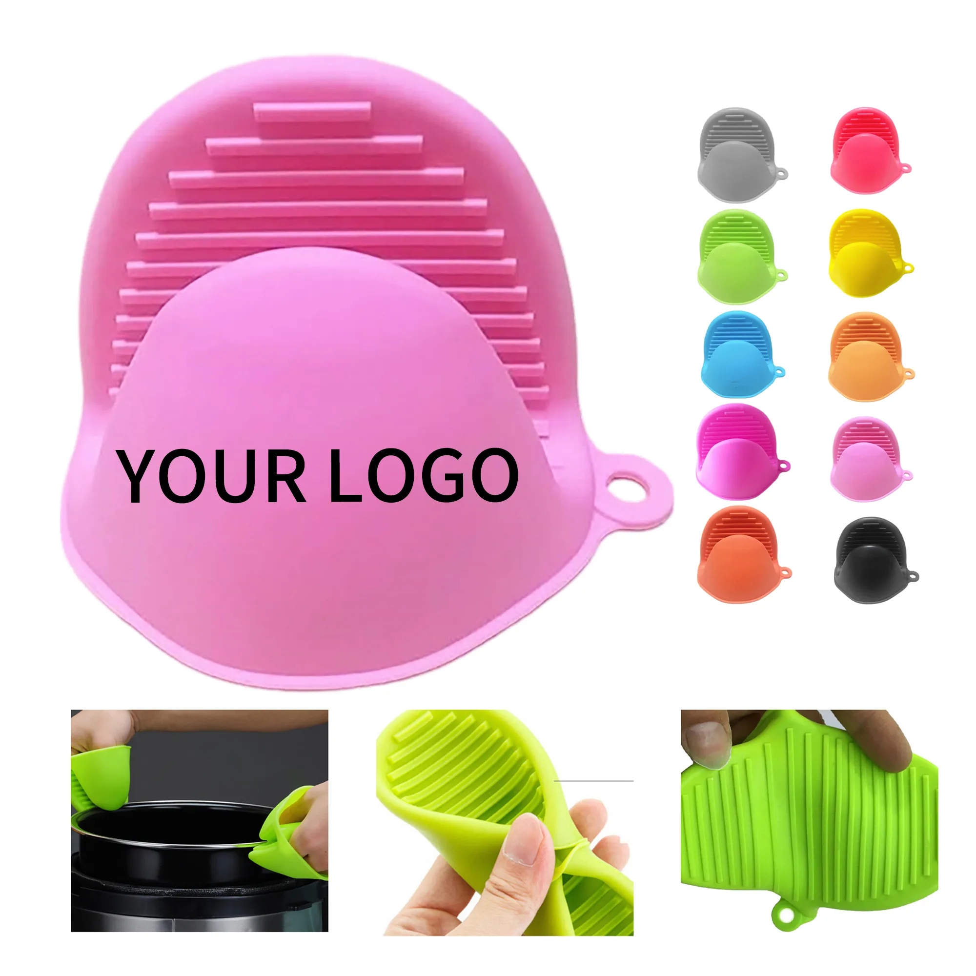 Heat Resistant Silicone Oven Gloves Lightweight and Reusable 4
