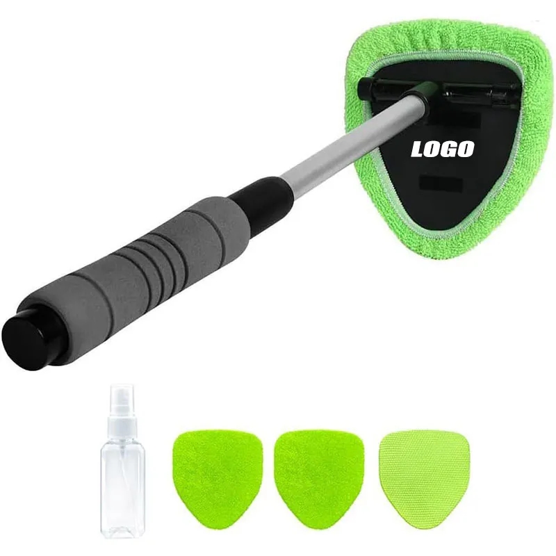 Telescopic Car Windshield Cleaner Kit with 4 Microfiber Pads and Custom Logo 6