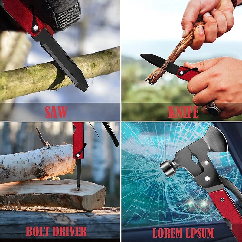 16 in 1 Outdoor Hatchet Multitool Portable Survival Hammer 5