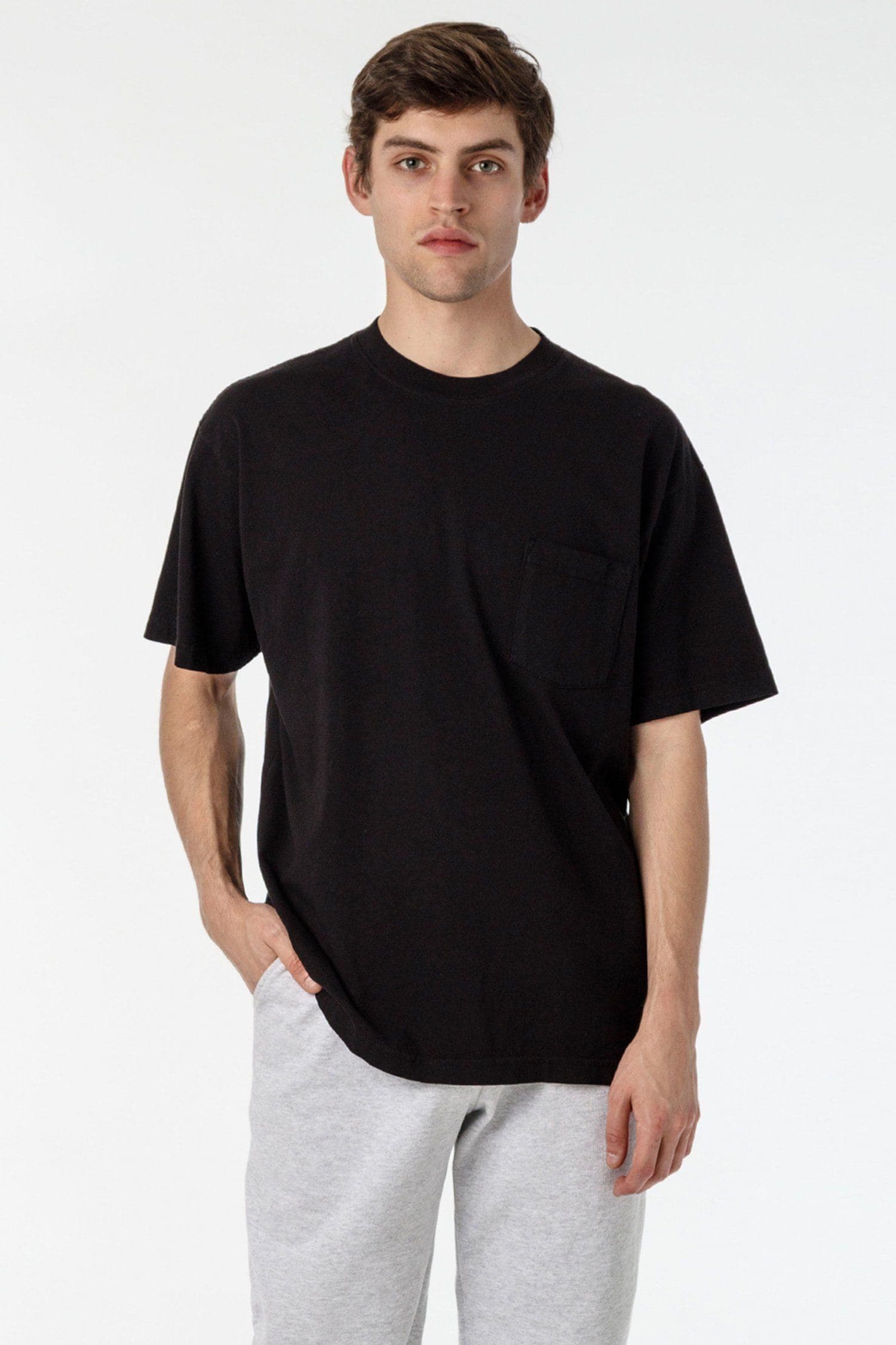 6.5 OZ S/S GARMENT DYE POCKET T-SHIRT 12