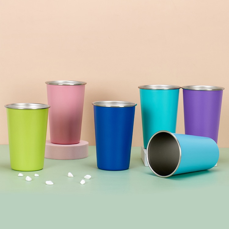 16 oz Stainless Steel Pint Cups 3