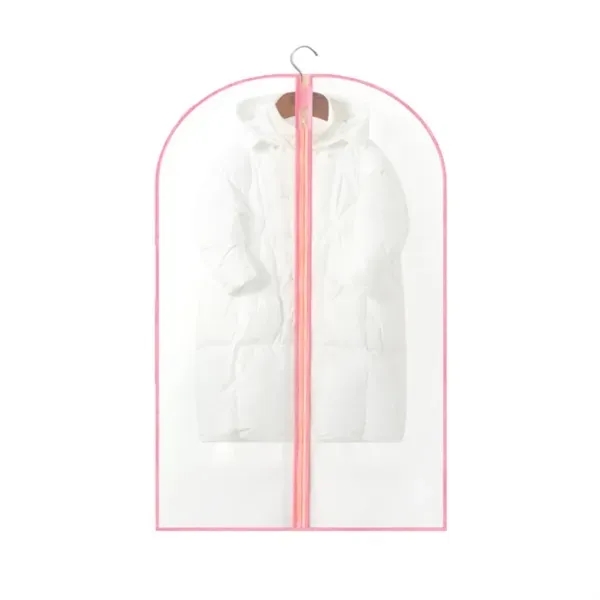 Clear Zippered Garment Bag with Suit and Clothes Protector 9
