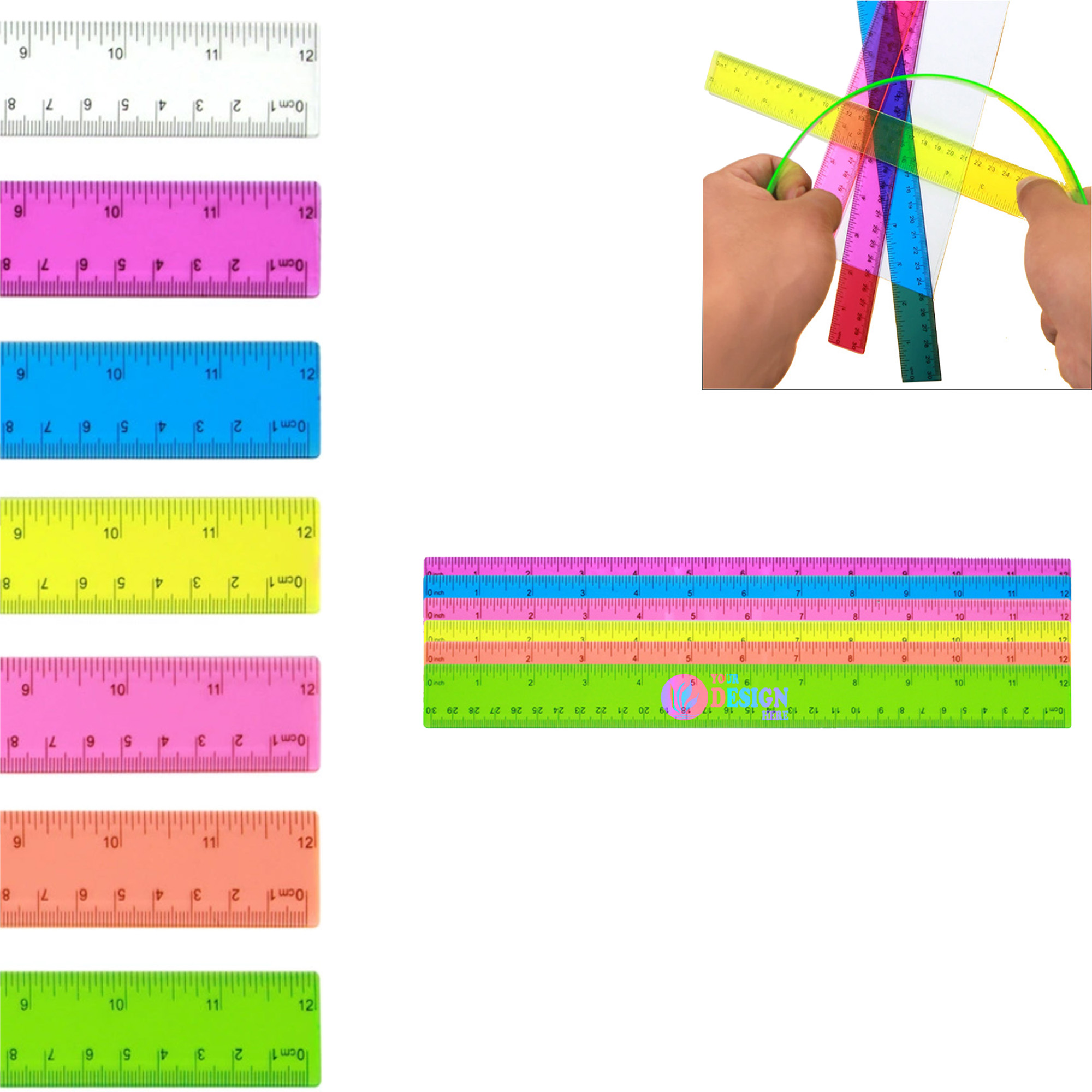 Plastic Transparent Ruler 2