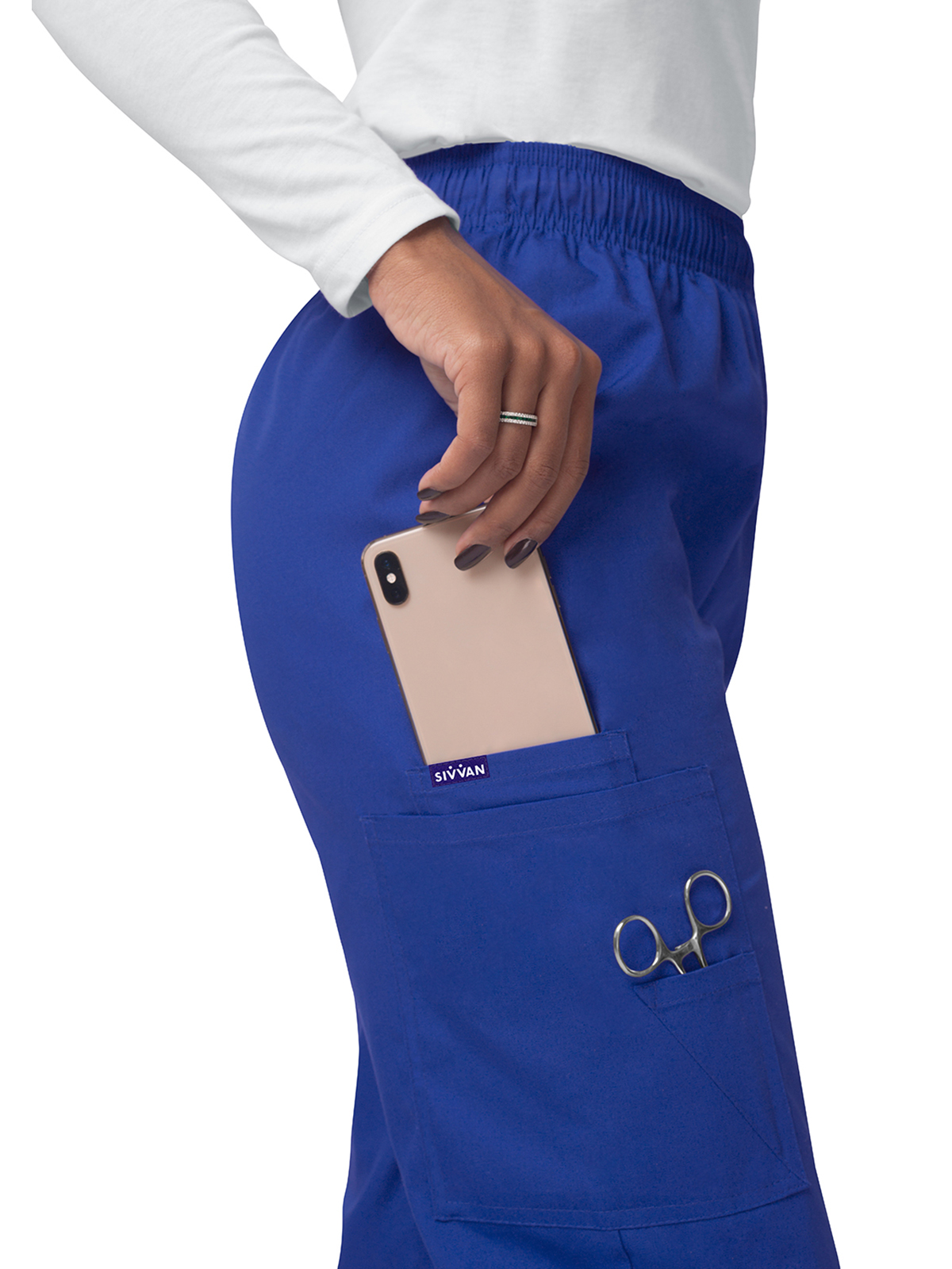 Adar - Sivvan - Women's Elastic Drawstring Cargo Pant 38