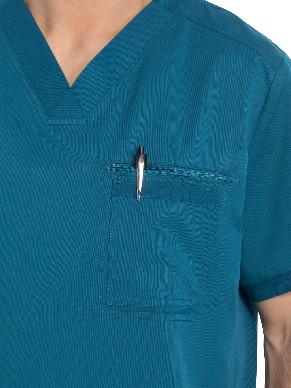 Dickies Medical - Balance - Men's 2-Pocket Tuckable V-Neck Top 9