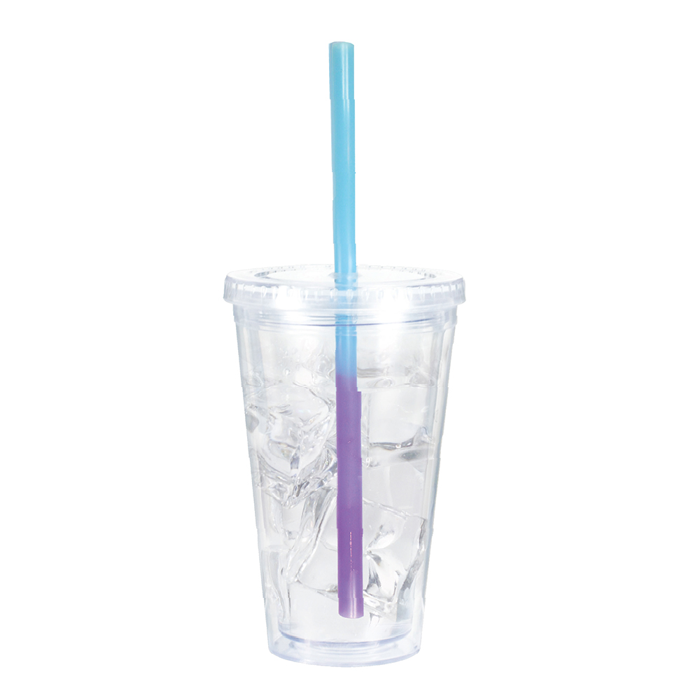 16 oz. Victory Acrylic Tumbler with Mood™ Straw 4