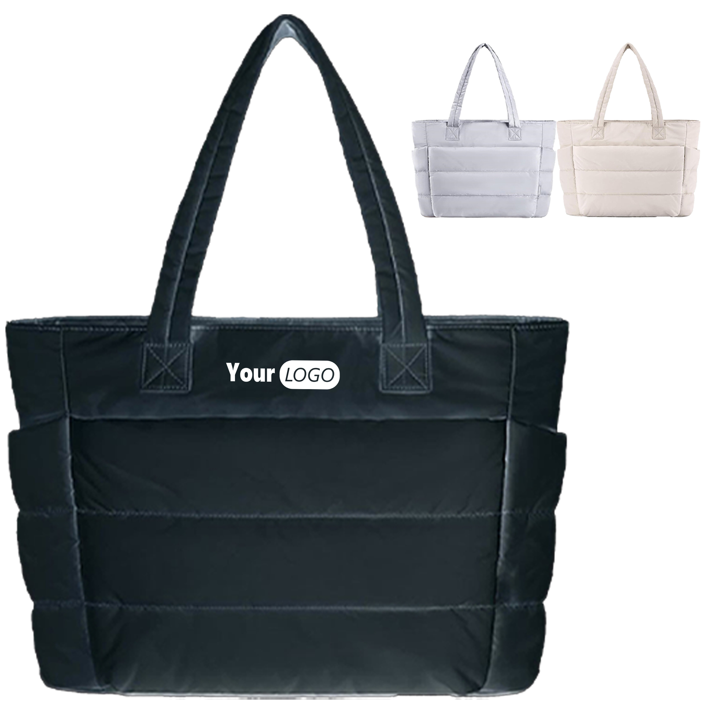 Polyester Chic Padded Tote Bag With Multiple Color Options 1