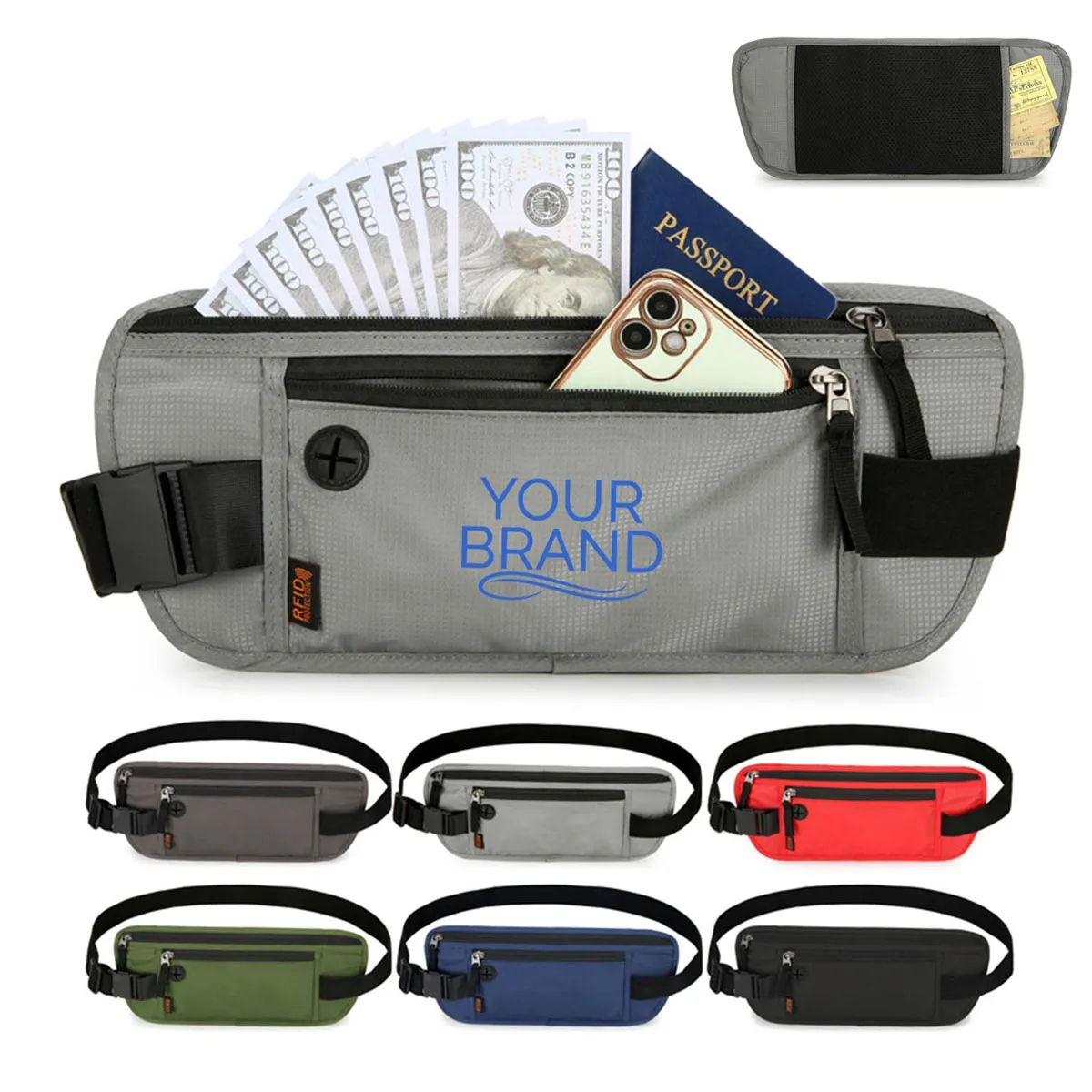 Slim Passport Holder RFID Blocking Travel Pouch 4