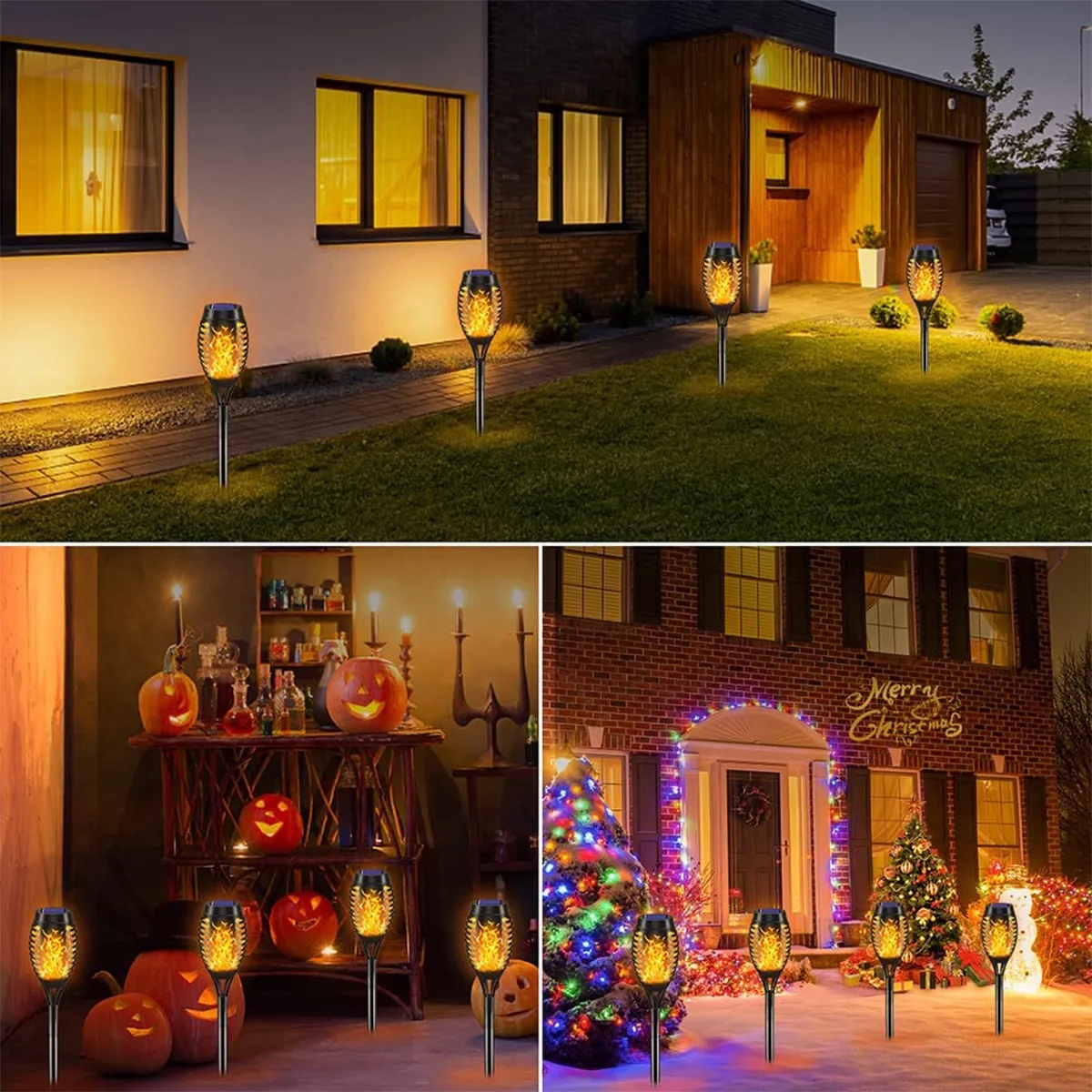 Flickering Flame Lights for Halloween Christmas Decorations 5