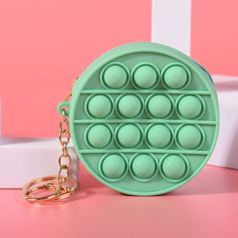 Round Shape Push Pop Headphonebag Key Chain 5